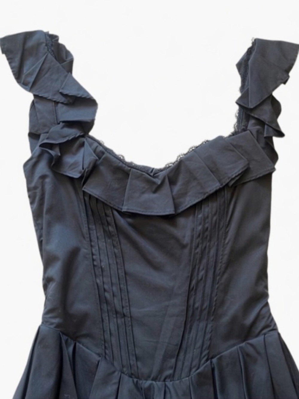 HOUSE OF CB 'Jemima' Black Pin Tuck Pleated Dress /Size S-US 4-6 $239 - Picture 8 of 10
